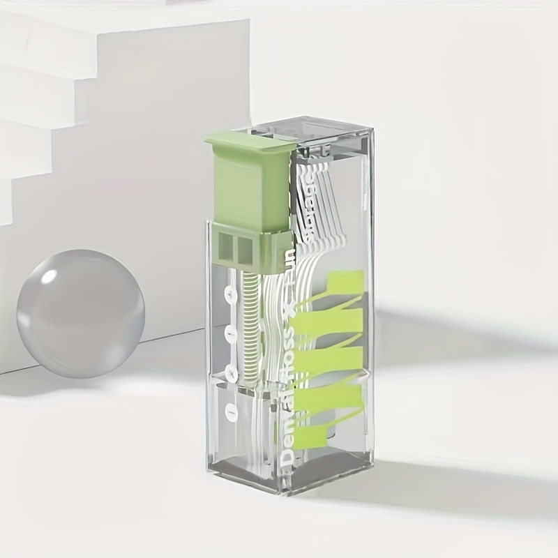 Portable Floss Dispenser With Automatic Ejectable Organiser Disposable Flossing Sticks For Easy Or 5