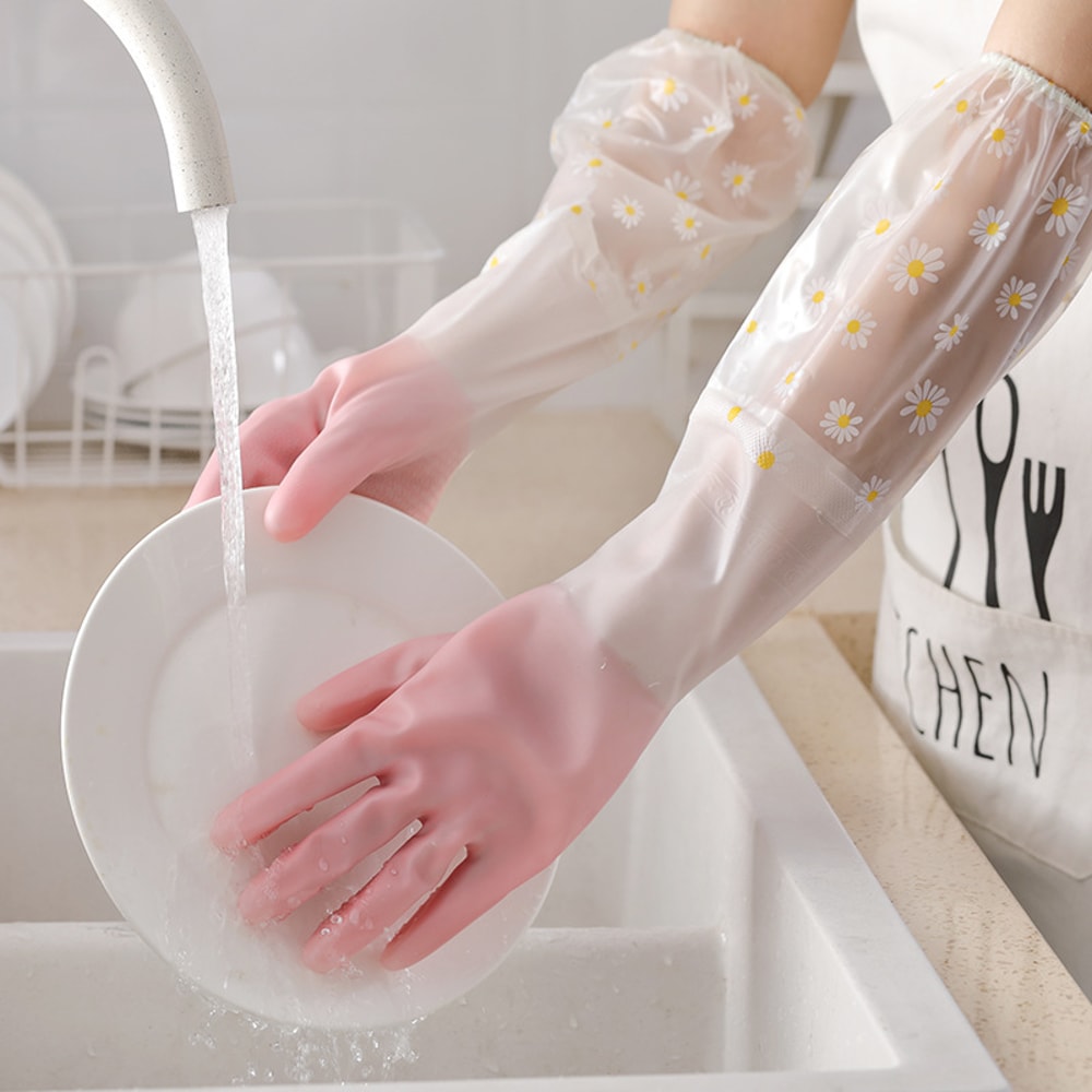Durable Thermal Dishwashing Gloves Waterproof NonSlip HeatResistant 1