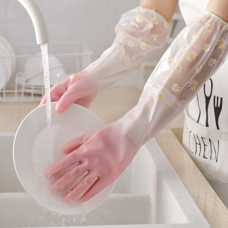 Durable Thermal Dishwashing Gloves Waterproof NonSlip HeatResistant 1