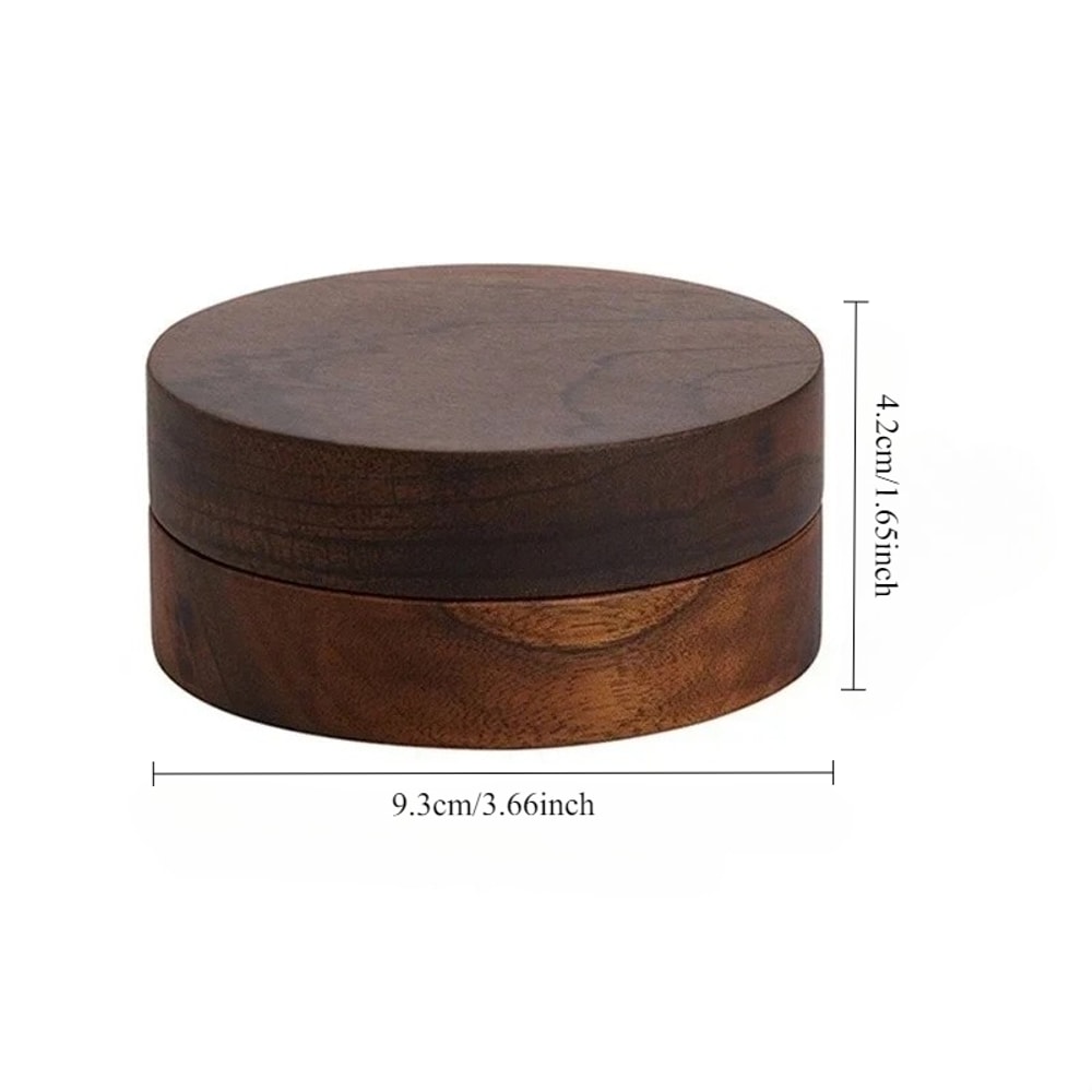 Walnut Wood Windproof Ashtray With Lid Stainless Steel Liner For Indoor Outdoor Use 6