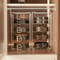 Plastic Belt Organizer With Large Capacity Divided Storage Shelf For Wardrobe Makeup Bathroom Tran 3