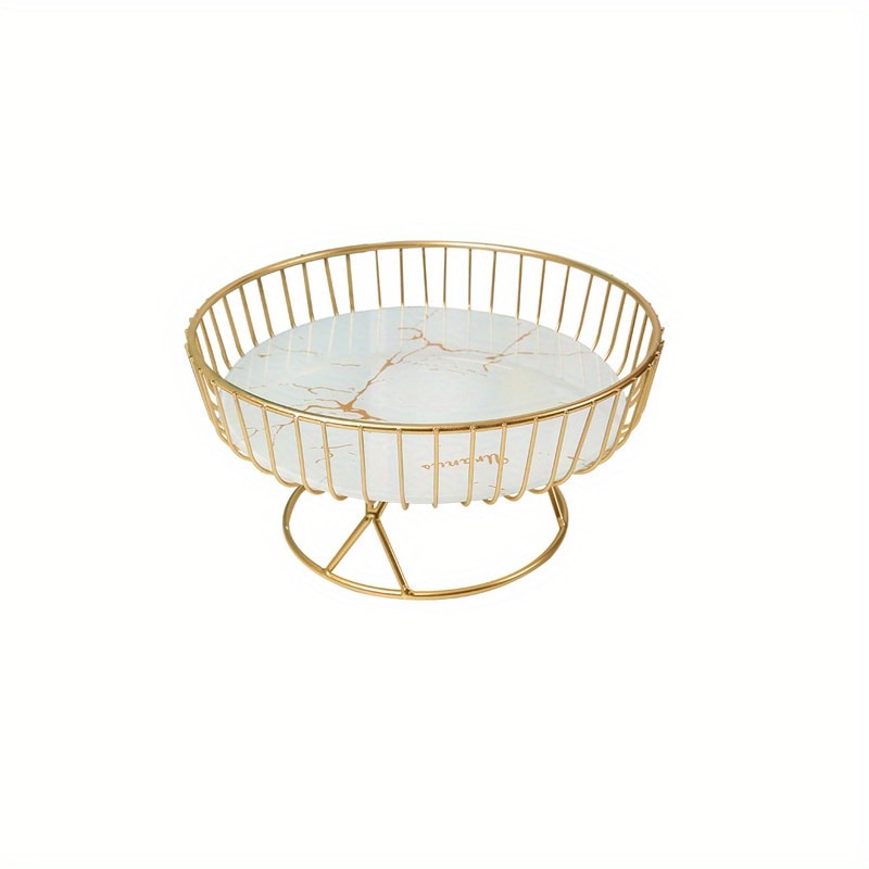 Luxury Fruit Plate Creative Living Room Fruit Basket Afternoon Tea Candy Dessert Stand Snack Tray 1