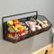 Wall Mounted Kitchen Storage Basket Durable Wire Rack For Vegetables And Fruits Organization 2