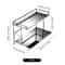 Metal Double-Layer Desk Organizer – Versatile Storage Rack for Kitchen, Bathroom, and Living Room
