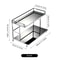 Metal Double-Layer Desk Organizer – Versatile Storage Rack for Kitchen, Bathroom, and Living Room