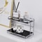 Metal Double-Layer Desk Organizer – Versatile Storage Rack for Kitchen, Bathroom, and Living Room