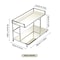 Metal Double-Layer Desk Organizer – Versatile Storage Rack for Kitchen, Bathroom, and Living Room