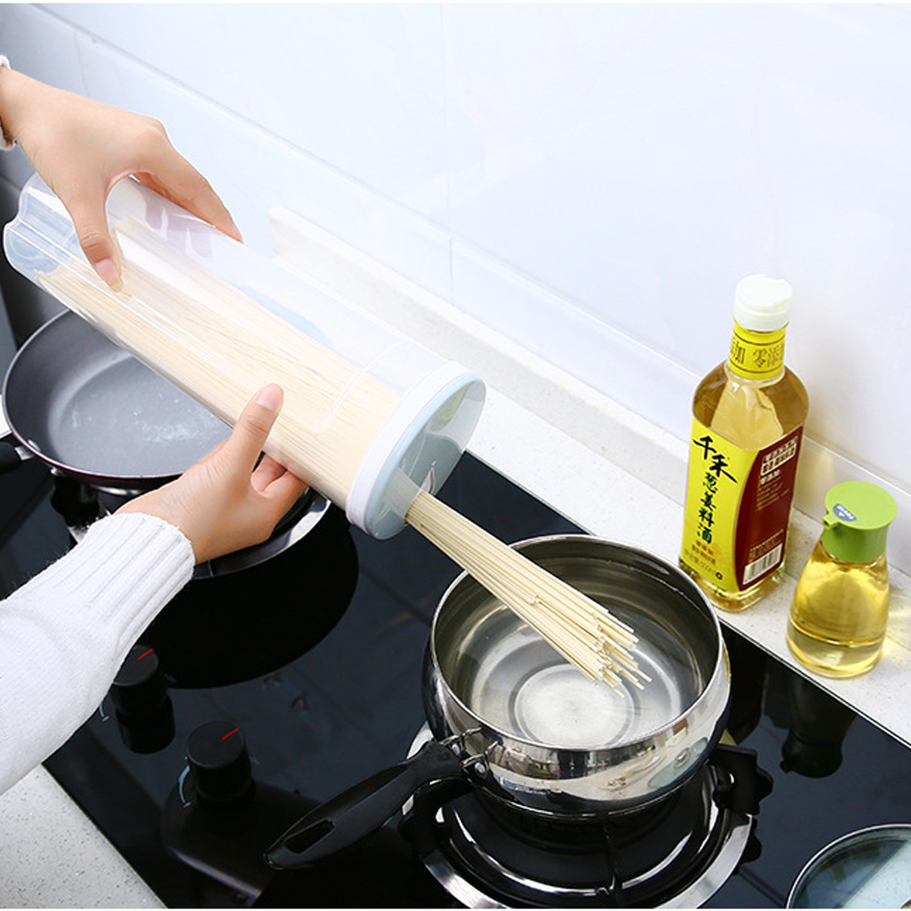 Pasta Portion Control Container Airtight Food Grade Storage Canister For Noodles Kitchen Pantry Or 2