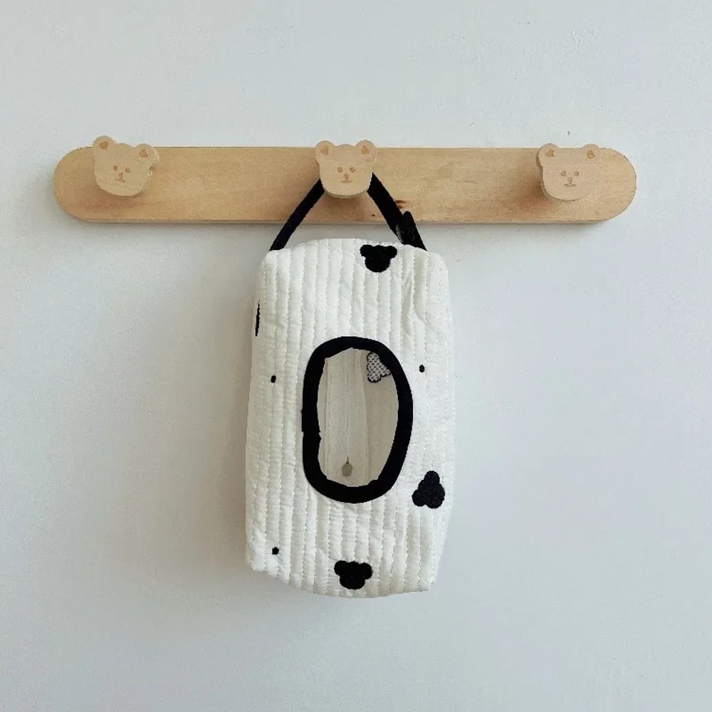 Cartoon Animal Tissue Box With Flip Cover Car Hanging Bag Wet Wipes Case Removable Paper Holder Fo 3