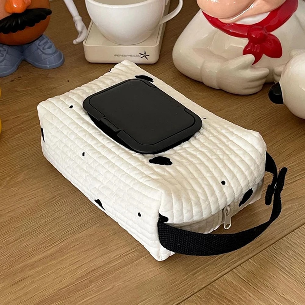 Cartoon Animal Tissue Box With Flip Cover Car Hanging Bag Wet Wipes Case Removable Paper Holder Fo 2
