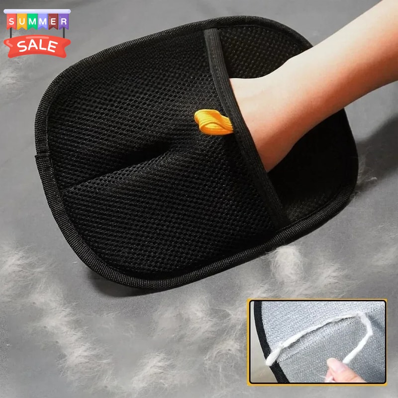 Pet Hair Removal Gloves Grooming Deshedding Gloves For Dogs And Cats MultiSurface Brush For Sofa 3