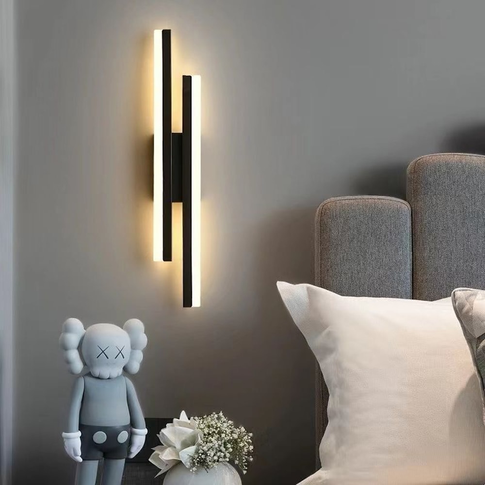 Modern LED Copper Line Pipe Wall Lamp Elegant Wall Sconce For Living Room Bedroom And Corridor 1