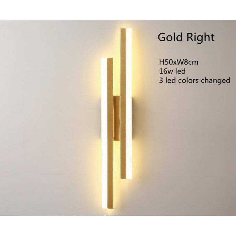 Modern LED Copper Line Pipe Wall Lamp Elegant Wall Sconce For Living Room Bedroom And Corridor 8
