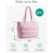 Versatile Solid Color Tote Bag For Women Padded Shoulder Bag For Travel Commuting 7