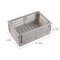 Foldable Plastic Storage Crate Stackable Organizer For Makeup Jewelry And Toys 6