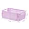 Foldable Plastic Storage Crate Stackable Organizer For Makeup Jewelry And Toys 8