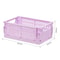 Foldable Plastic Storage Crate Stackable Organizer For Makeup Jewelry And Toys 8
