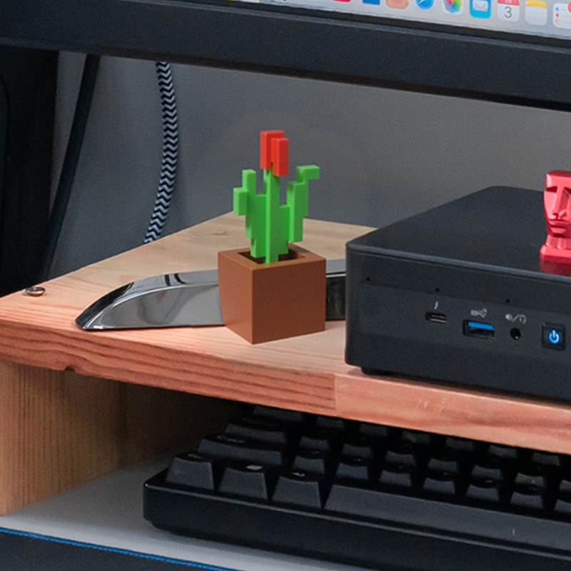 Charming Printed Pixel Rose Perfect Bedroom Decor No Power Needed Durable Plastic 4