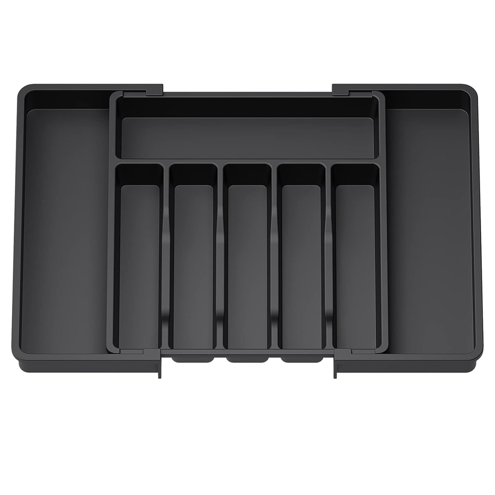 Expandable Silverware Drawer Organizer Adjustable Utensil Tray For Forks Knives Spoons 5