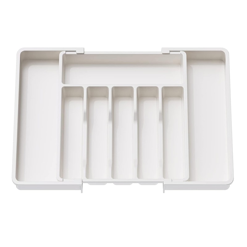 Expandable Silverware Drawer Organizer Adjustable Utensil Tray For Forks Knives Spoons 6