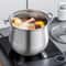 Large Stainless Steel Stock Pot - Durable, Easy to Clean, Essential for Soups and Stews