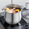 Large Stainless Steel Stock Pot - Durable, Easy to Clean, Essential for Soups and Stews