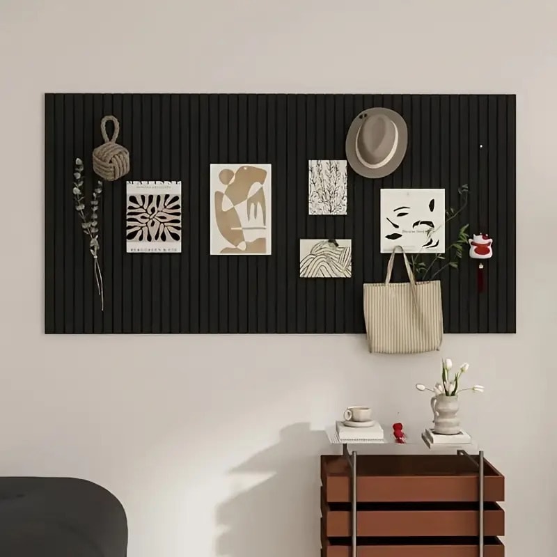 Large Bohemian Felt Wall Tiles Round Cork Bulletin Board Decor Panels 6