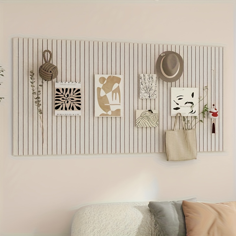 Large Bohemian Felt Wall Tiles Round Cork Bulletin Board Decor Panels 2