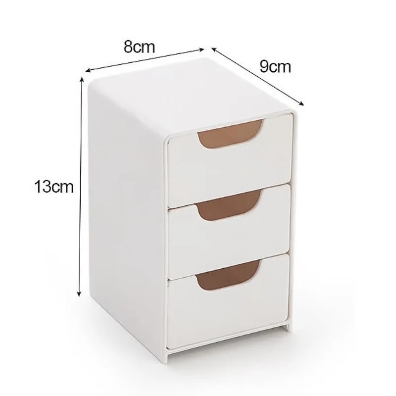 Modern Desk Organizer With Drawers For Office Makeup And Jewelry Storage 3