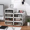 Stackable Desktop Organizer Box For Makeup Jewelry Office Dustproof Storage 1