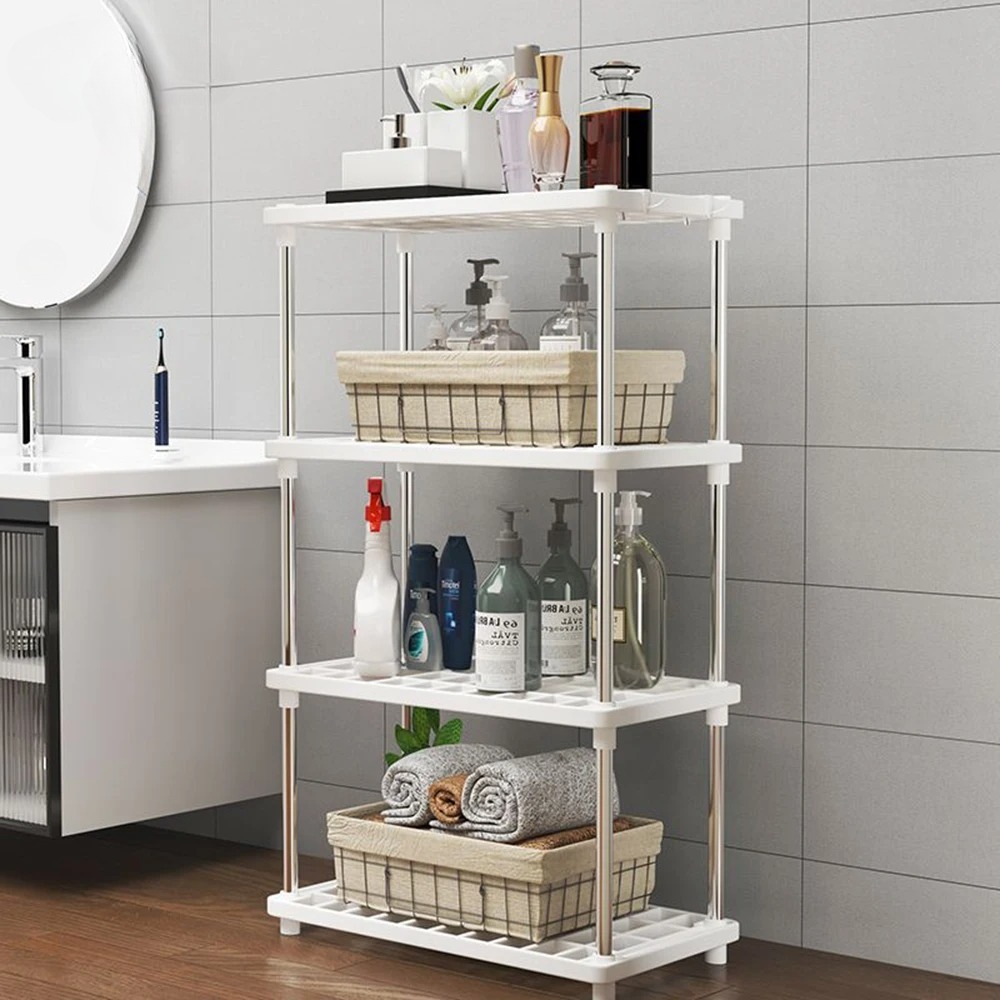 MultiLevel Storage Rack For Kitchen Bathroom EcoFriendly Snack Sundry Organizer For Floor Use 1