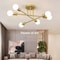 Industrial Wrought Iron LED Ceiling Lamp Modern Vintage 6Head Light For Living Room Dining Room H 2