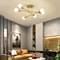 Industrial Wrought Iron LED Ceiling Lamp Modern Vintage 6Head Light For Living Room Dining Room H 1