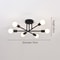 Industrial Wrought Iron LED Ceiling Lamp Modern Vintage 6Head Light For Living Room Dining Room H 8