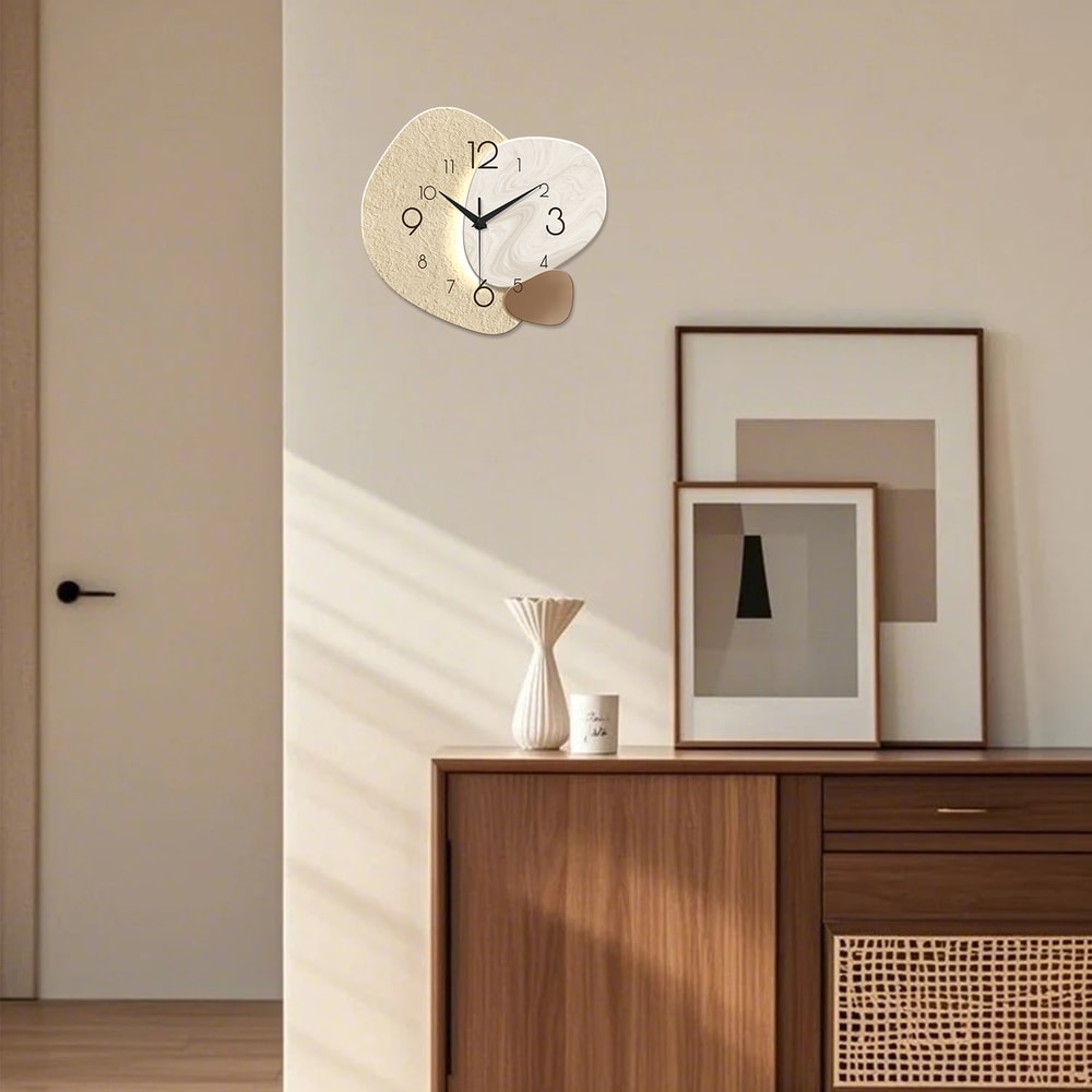 Modern Silent Quartz Wall Clock Simple Design For Living Room Bedroom No Battery Required 2