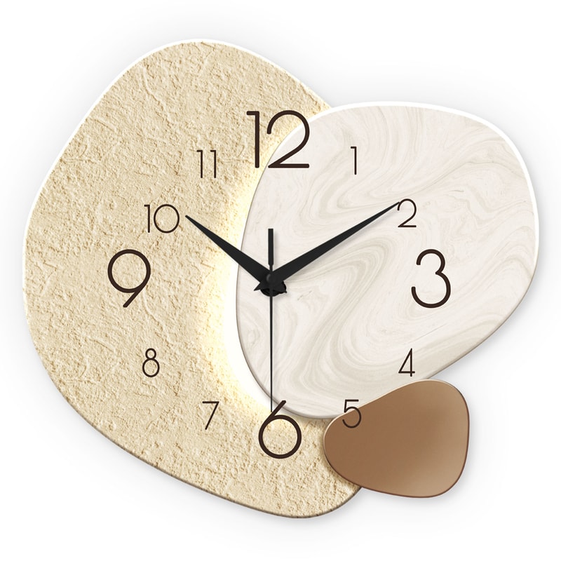 Modern Silent Quartz Wall Clock Simple Design For Living Room Bedroom No Battery Required 5