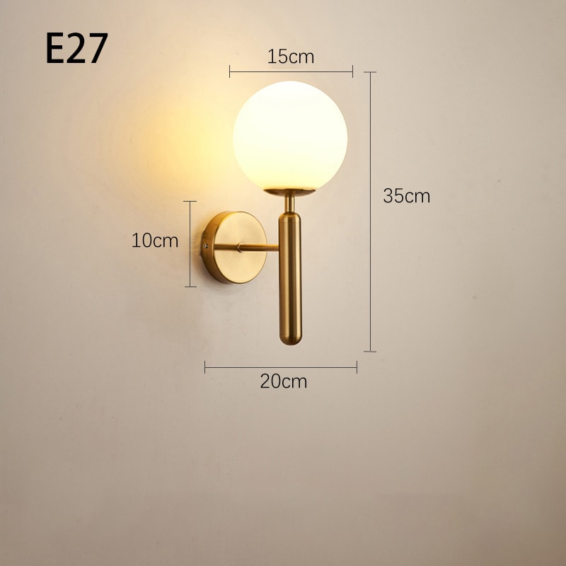 Modern Wall Lamp Simple Elegant Lighting For Living Room Bedroom Iron Wall Mounted Fixture 5