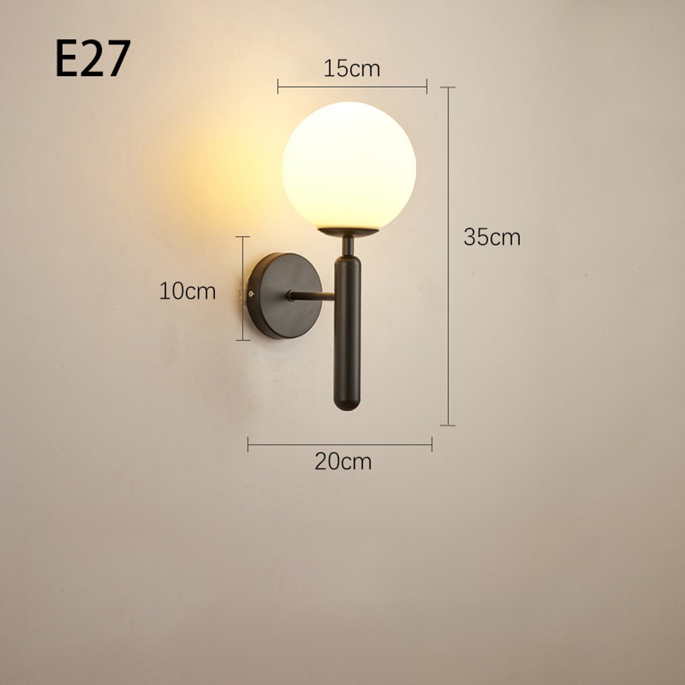 Modern Wall Lamp Simple Elegant Lighting For Living Room Bedroom Iron Wall Mounted Fixture 6