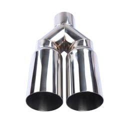 universal stainless steel exhaust tip – dual cylinder for trucks & pickups