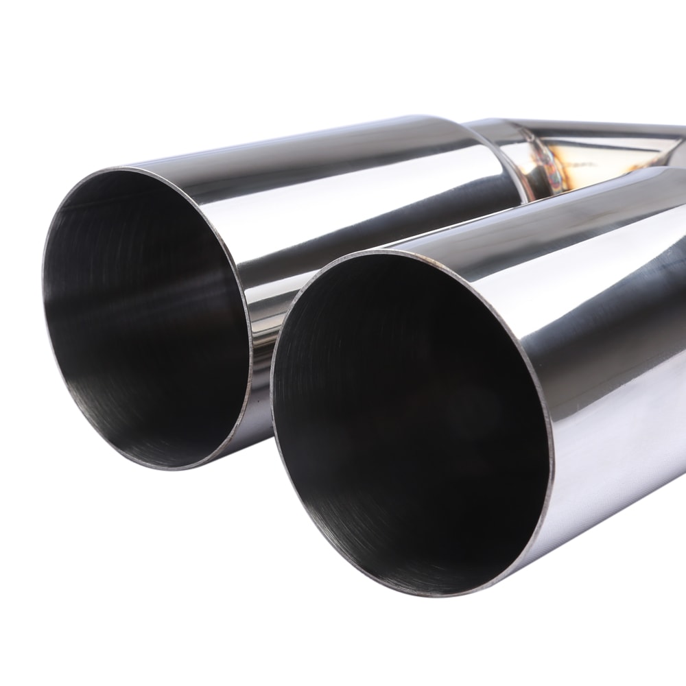 Universal Stainless Steel Exhaust Tip Dual Cylinder For Trucks Pickups 4