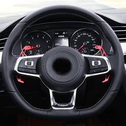 car steering wheel paddle shift extender sticker for vw golf, gti, gtd, scirocco, polo, jetta & more – premium upgrade