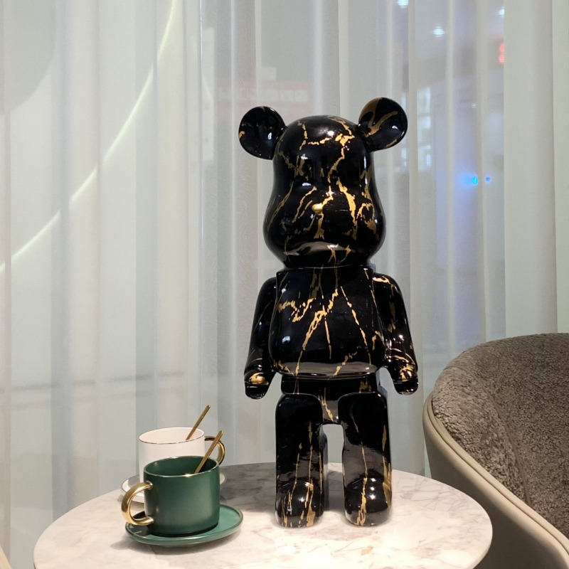 Aesthetic Nordic Bear Statue Sculpture Luxury Resin Figurine For Living Room Desk And Home Decor 0