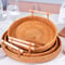 Handwoven Rattan Tray Food Storage Basket EcoFriendly Kitchen Organizer With Lid Farmhouse Home D 2