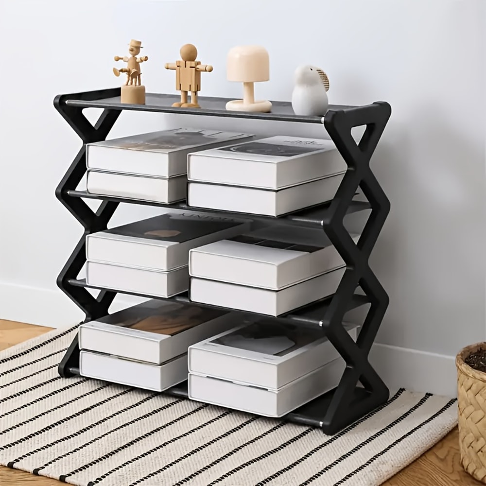 XType Shoe Storage Rack Sturdy Stackable Shoe Organizer For Home Porch Or Living Room 2