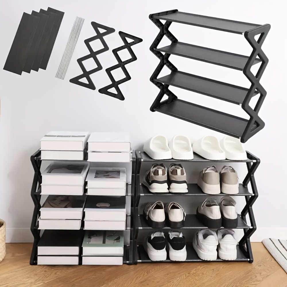 XType Shoe Storage Rack Sturdy Stackable Shoe Organizer For Home Porch Or Living Room 3