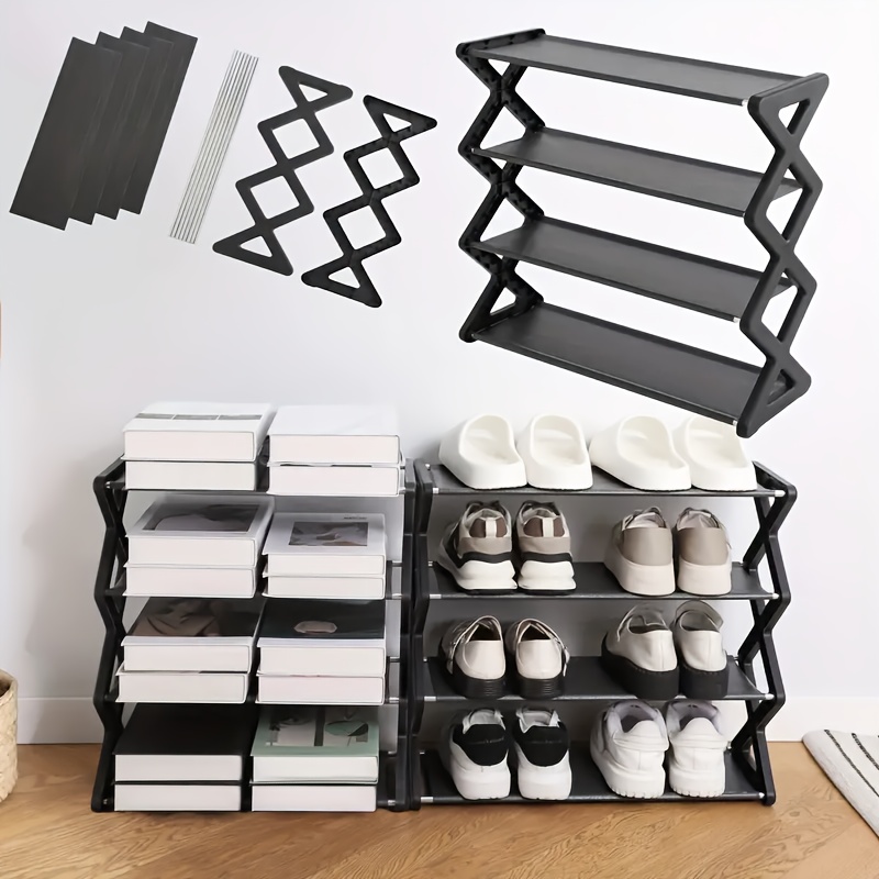 XType Shoe Storage Rack Sturdy Stackable Shoe Organizer For Home Porch Or Living Room 3