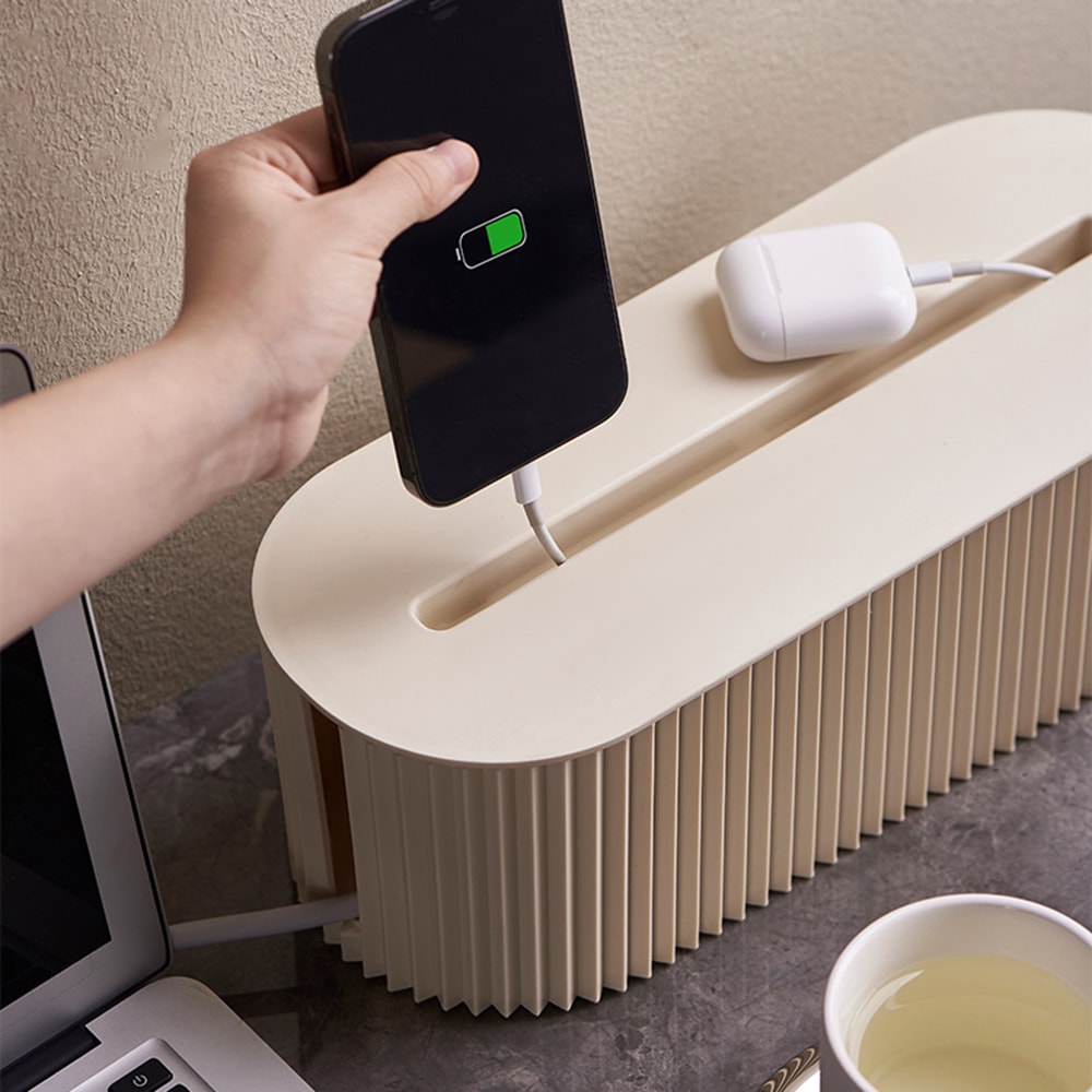 MultiFunctional Cable Management Box Organize And Protect Your Household Cables With This Stylish 2