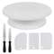 Rotating Cake Turntable Decorating Kit With Icing Smoother Spatula 0