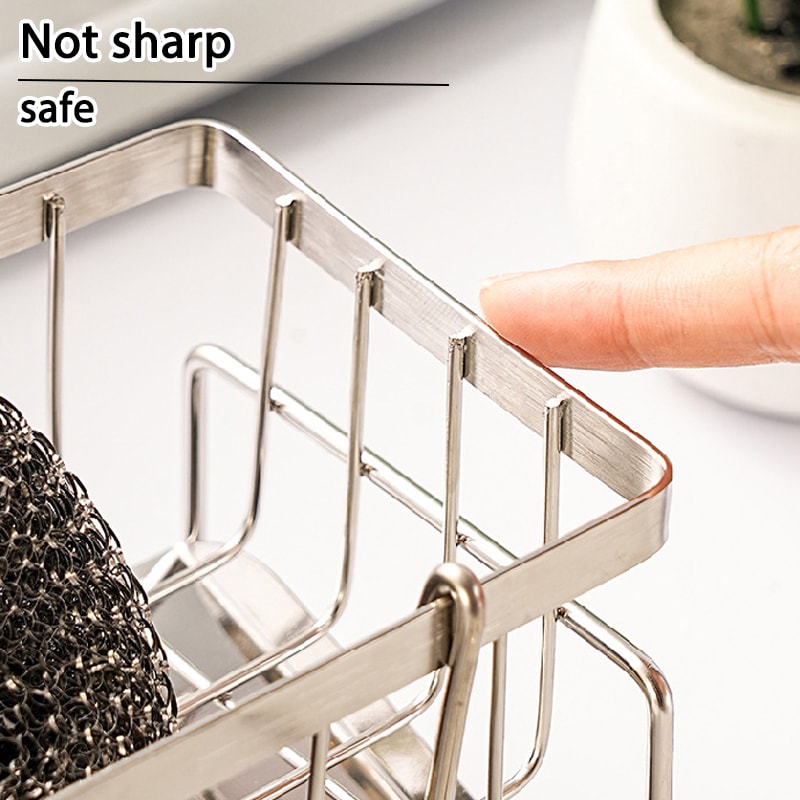 Stainless Steel Kitchen Sink Cleaning Tools Storage Rack Multifunctional Drain Rack For Sponges Cl 4