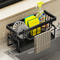 Stainless Steel Kitchen Sink Cleaning Tools Storage Rack Multifunctional Drain Rack For Sponges Cl 5